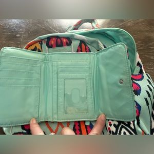 Vera Bradley small backpack and wallet